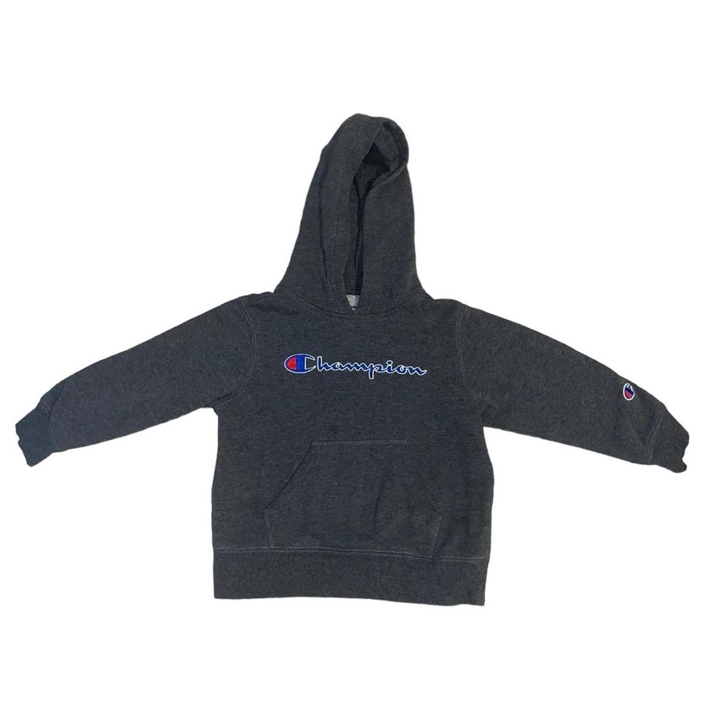 CHAMPION Little Boys' Heritage Script Logo Pullover Hoodie 4